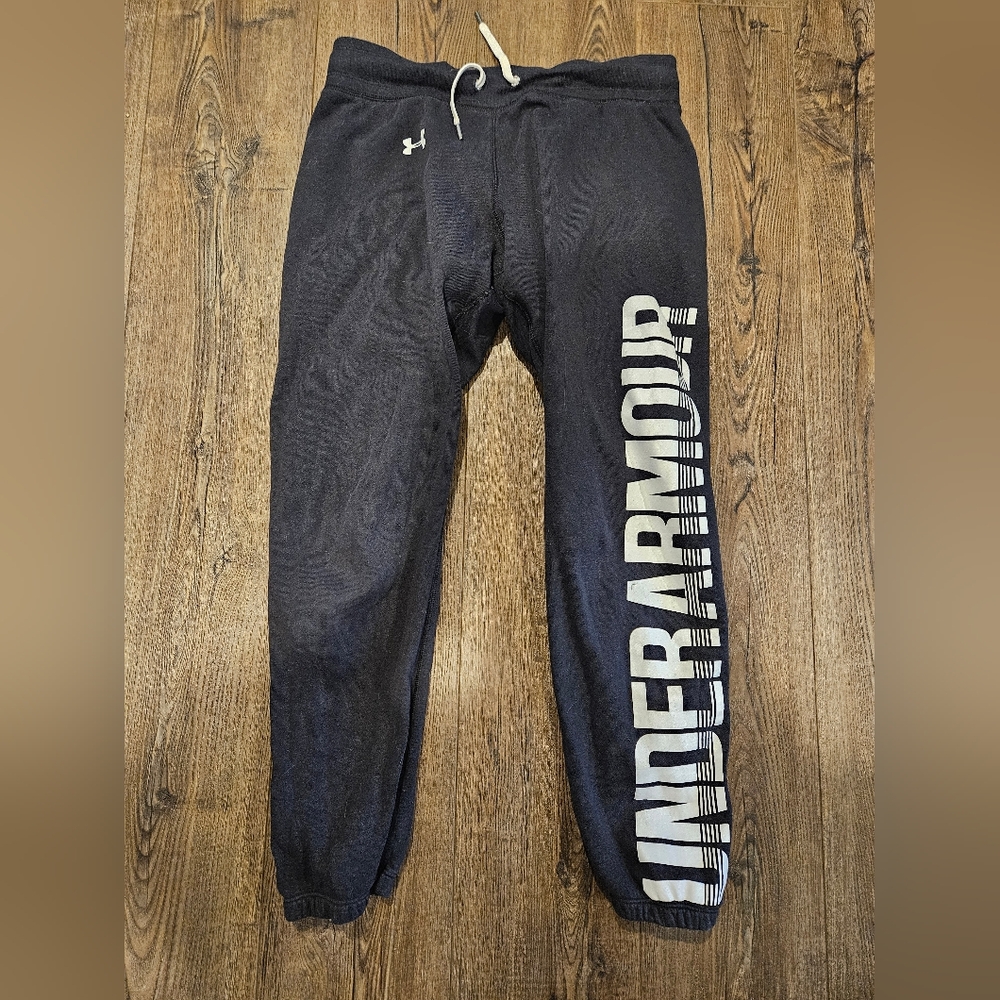 Women's Black Under Armour joggers
